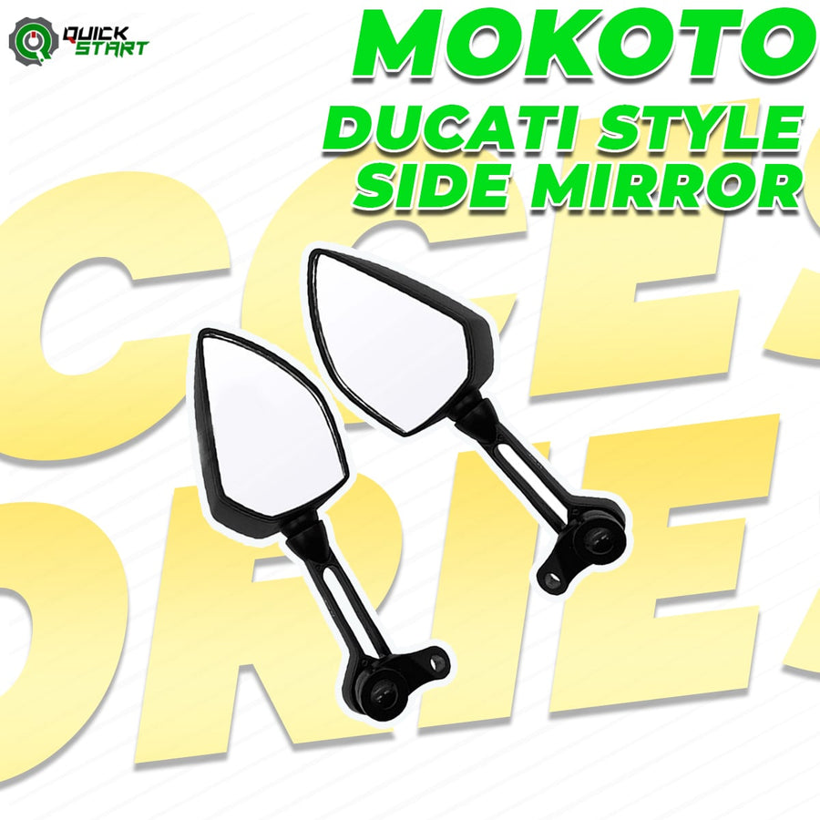 QS Motor Accessories Mokoto Ducati Style Side Mirror