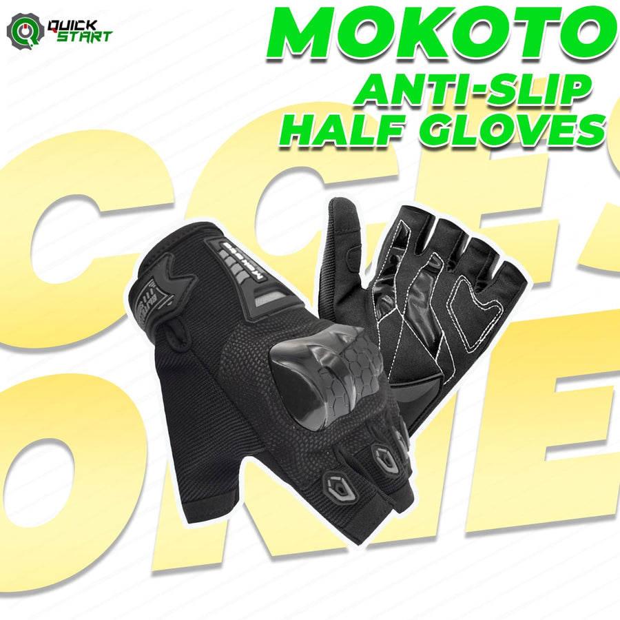 QS Mokoto Anti-Slip Half Gloves