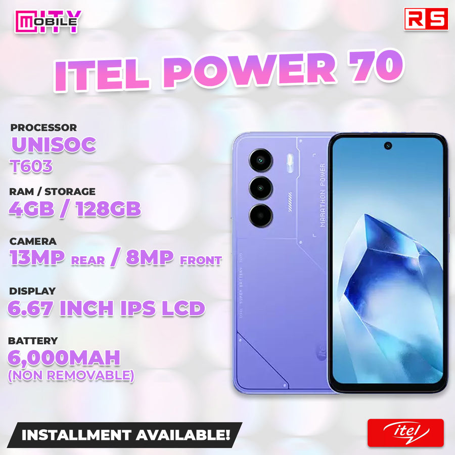 MBC Smartphone ITEL Power 70 / 4gb Ram / 128gb Rom