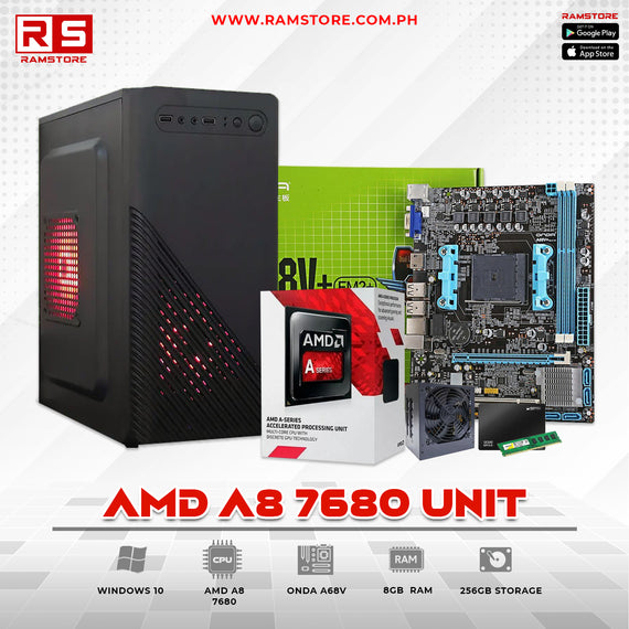PCZ AMD A8-7680+onda+256GB