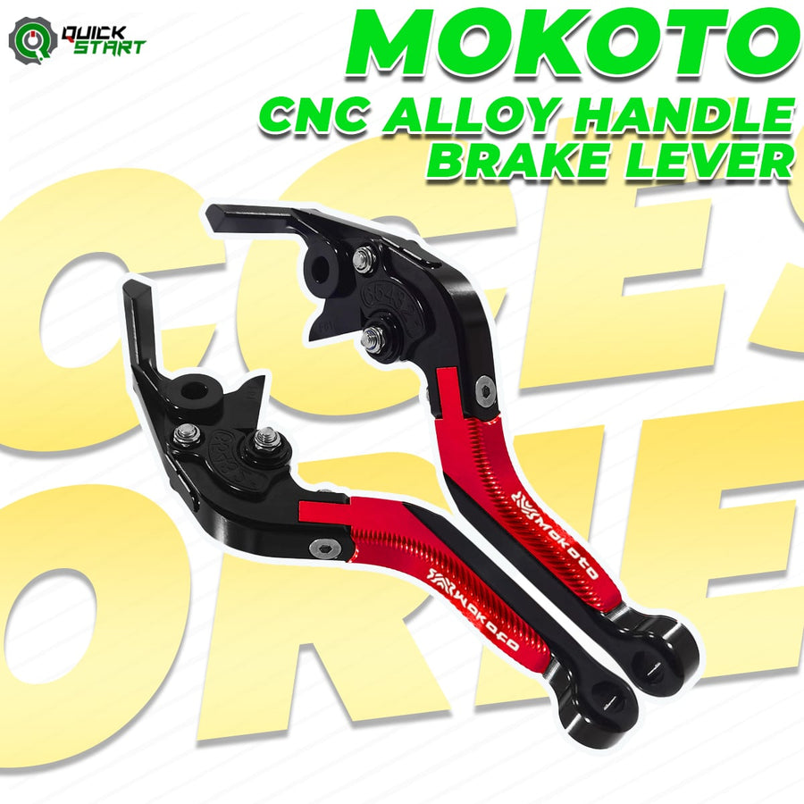 QS Motor Accessories Mokoto CNC Alloy Mandle Brake Lever (Honda AVD 150/160cc)