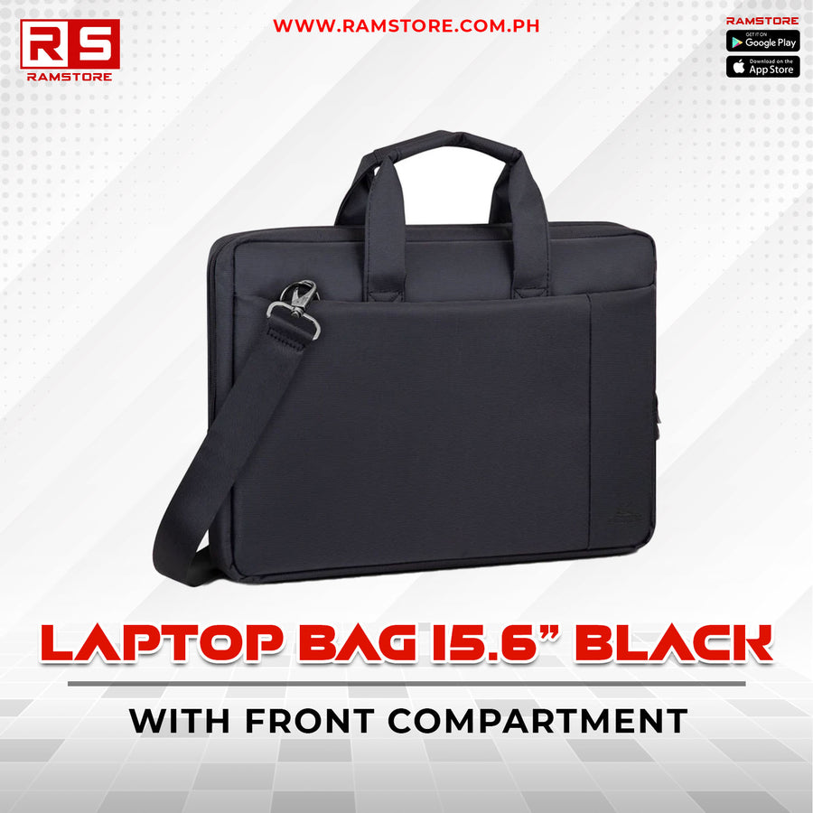 LPR Laptop Bag 15.6" Black With Front Compartment