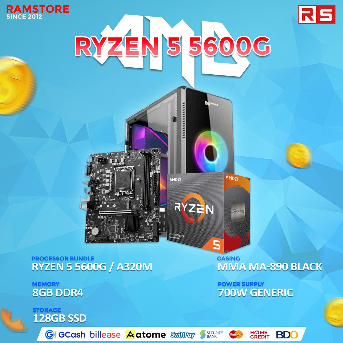PCZ System Unit Package AMD Ryzen 5 5600G – RAMSTORE