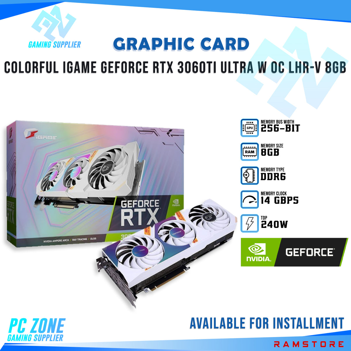 GPU Colorful IGame Geforce RTX-3060/3060ti Ultra W OC 8G-V – RAMSTORE