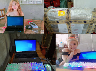 Shipping transaction Laptop.