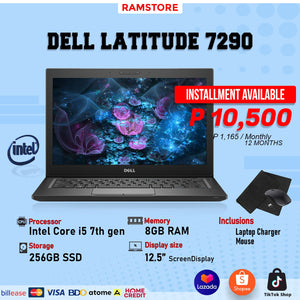 LPR Laptop Dell Latitude 7290 Intel i5-7th Gen / 8gb DDR4 / 256gb SSD / Non-touch Promo