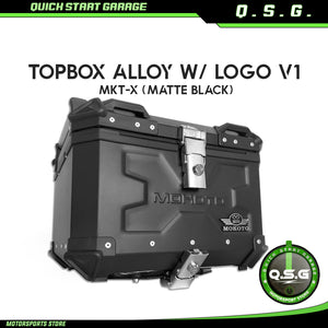 QSG Top Box Mokoto Alloy w/ Logo V1 MKT-X 45L (Matte Black)