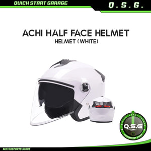 QSG Helmet Anchi Half Face (White)