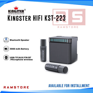 STA Speaker Kingster Hifi KST-223 Karaoke w/ Dual Wireless Mic