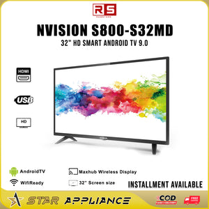 STA Smart TV N-vision S800-S32MD 32" HD Android 9.0