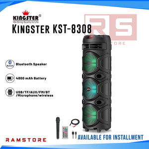 STA Speaker Kingster KST-8308 Portable Wireless w/ Remote & Mic