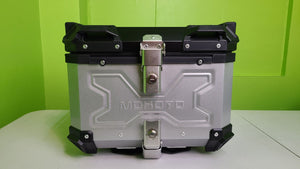 QSG Top Box Alloy Mokoto w/ Logo V1 MKT-X 45L (Silver)