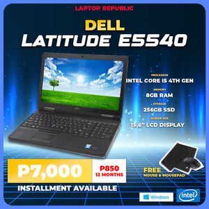 LPR Laptop Dell Latitude E5440 Intel i5-4th Gen / 8gb DDR3 / 256gb / Non-touch Promo