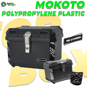 QSG TOP BOX Mokoto Polyprophylene Plastic 45L Top Box Promo