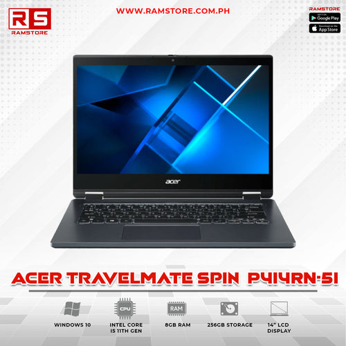LPR Laptop Acer TravelMate Spin TS P414RN-51