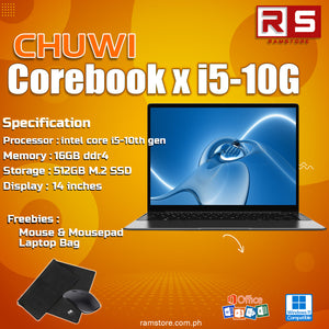 LPR Laptop Chuwi CoreBook X Intel i5-10th Gen / 16gb DDR4 / 512gb SSD
