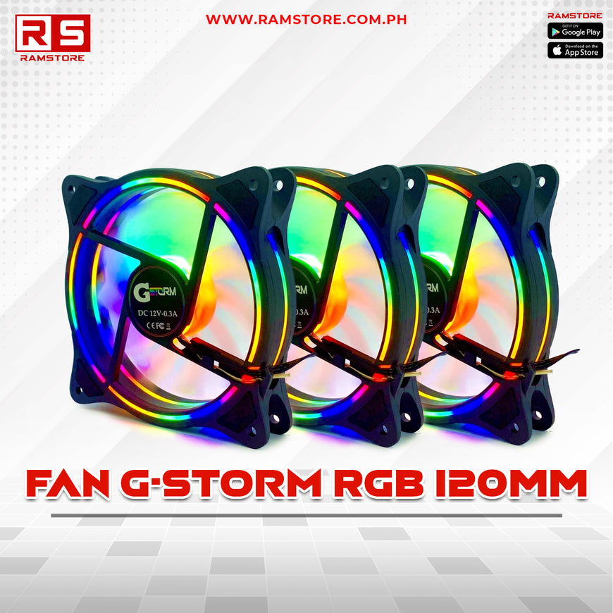 PCZ Case Fan G-Storm RGB 120MM