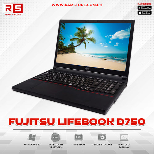 LPR Laptop Fujitsu LifeBook D750