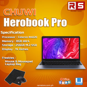 LPR Laptop Chuwi HeroBook Pro Intel Celeron N4020 / 8gb RAM / 256gb SSD