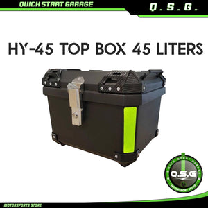 QSG Top Box No Brand HY-45 T/B Plastic 45L w/ Helmet (Assorted)