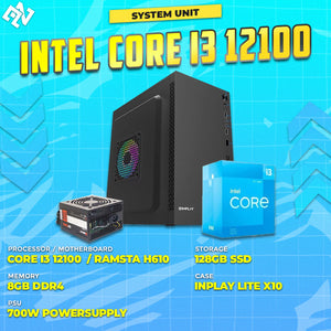 PCZ System Unit Package Intel Core i3-12100