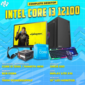 PCZ Complete Desktop Package Intel Core I3-12100