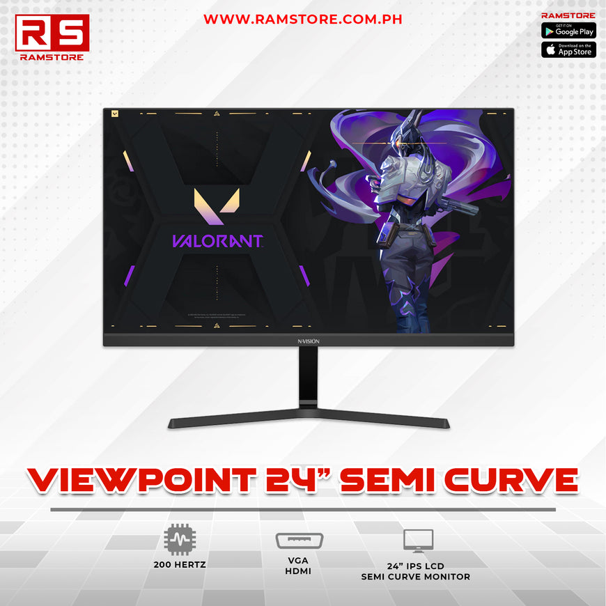 PCZ Monitor Viewpoint FHD 2418S PrO Semi curved 200hz