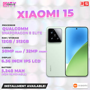 MBC Smartphone XIAOMI 15 ( 12gb RAM / 512gb ROM )