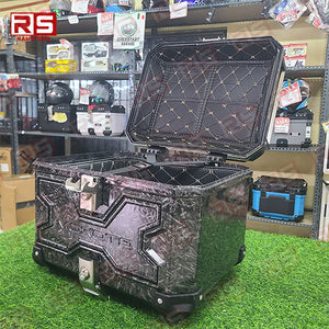 QSG TOP BOX Mokoto Carbon ABS Plastic 47L Top Box Promo