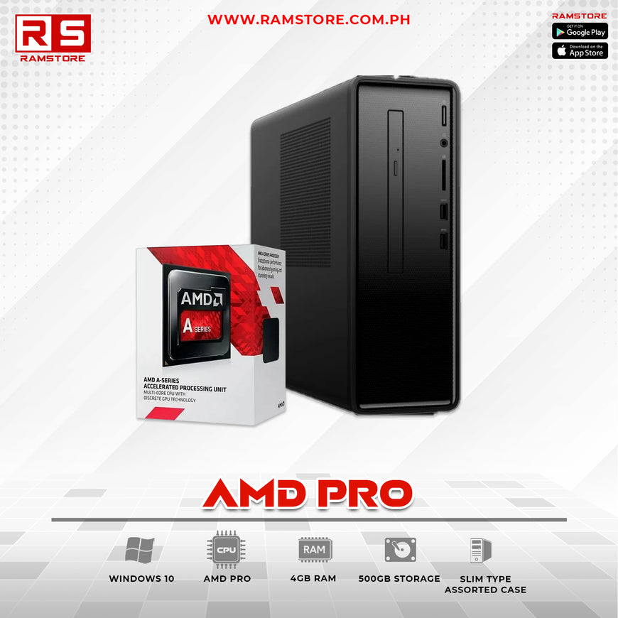 PCZ System Unit Amd a6 Pro 4-500gb  HDD PO