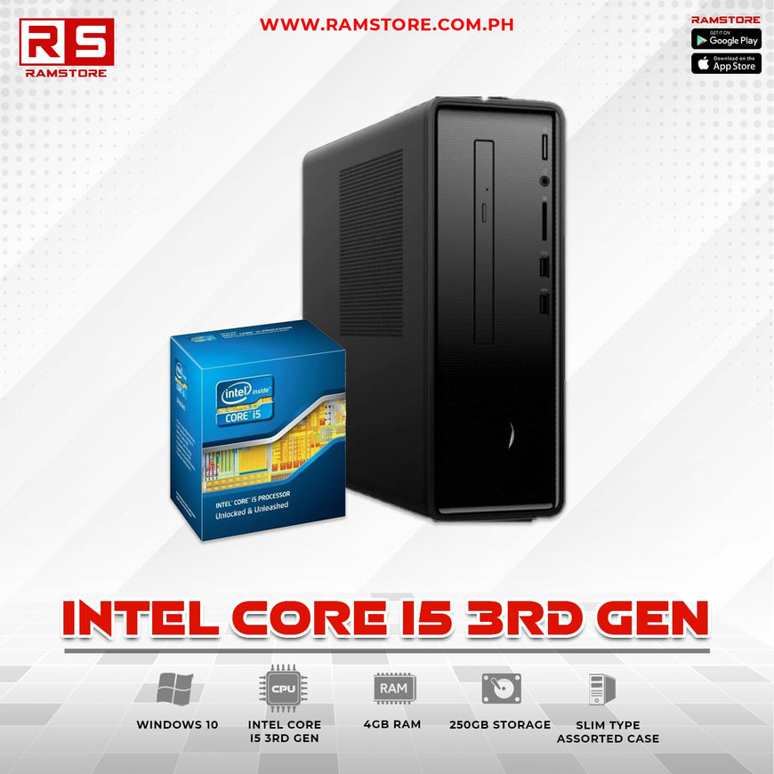 PCZ System Unit I5-3rd 4GB 250GB HDD PO