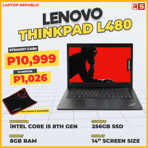 LPR Promo Laptop Lenovo Thinkpad L480 i5-8th Gen