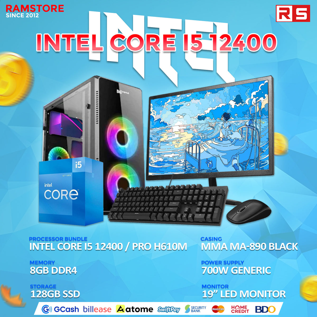 PCZ Complete Desktop Package Intel Core I5-12400 – RAMSTORE