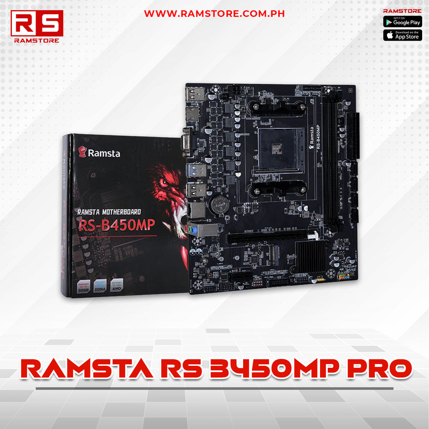 PCZ Motherboard Ramsta RS B450M Pro AM4