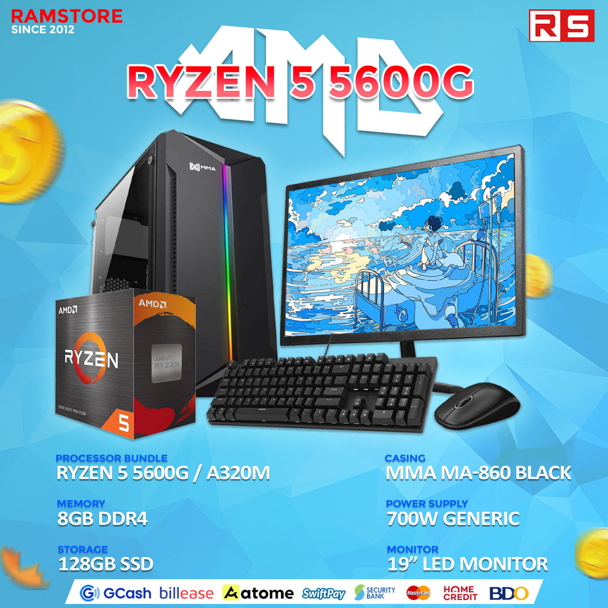 PCZ Complete Desktop Package AMD Ryzen 5 5600G – RAMSTORE