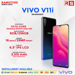 MBC Smartphone Vivo V11i / 8gb RAM / 256gb ROM