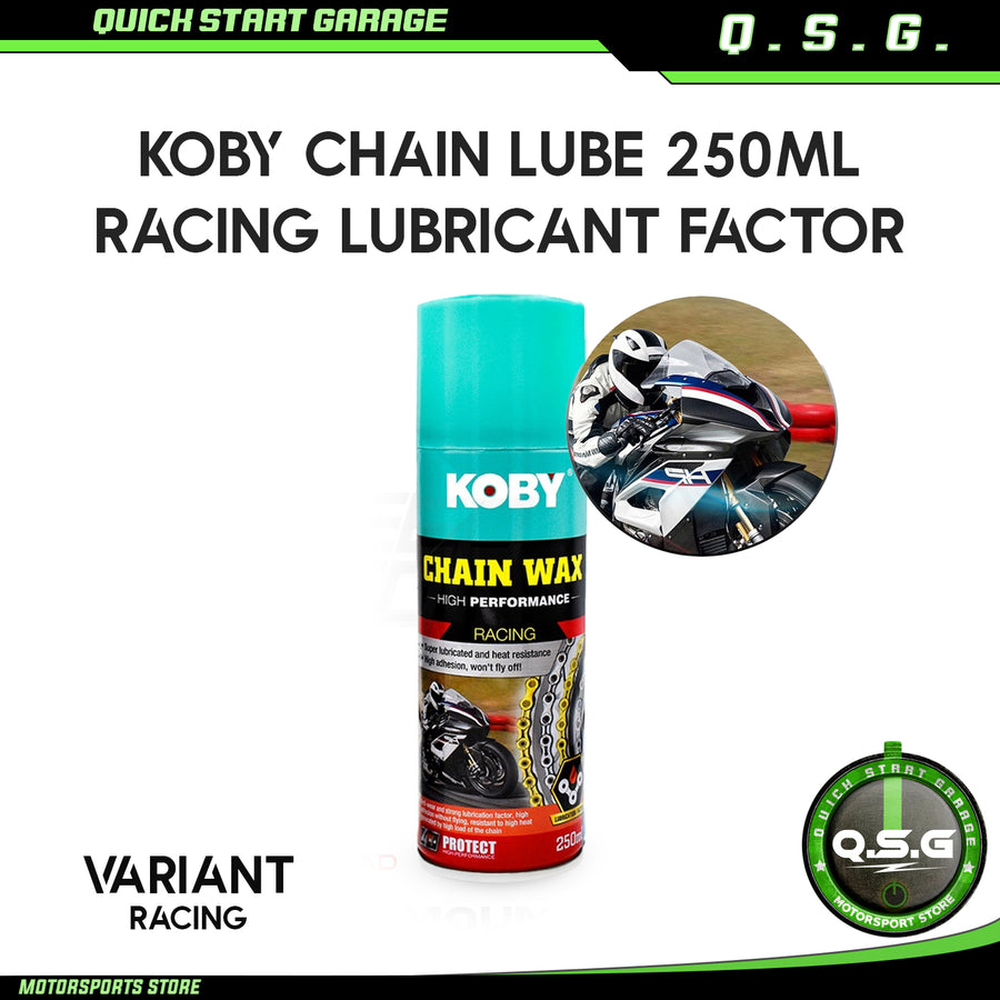 Quick Start Garage Koby Chain Lube 250ml Racing Lubrication Factor MAC
